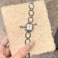 Silver chain White dial