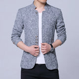 Der Seoul Heritage Blazer: Karierter Herrenanzug im koreanischen Stil – Winterliche, mit Fleece gefütterte, verdickte Jacke