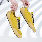 Moralische Trainingsschuhe für Damen – Retro Color-Blocked Sneakers