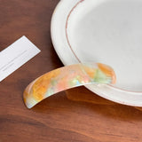 The "Mosaic Marble" Acetate Clip: Stunning Colorful Spring Barrette