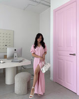 Fashion Cardigan Long Knitted Dress for Women | Elegant Summer Knit Maxi