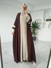 Muslim Women’s 2-Piece Caftan and Inner Dress Set