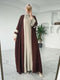 Muslim Women’s 2-Piece Caftan and Inner Dress Set