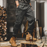 Men's Techwear Cargo Pants– Multi-Pocket Casual Safari Pants