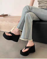 Designer Summer Chunky Slippers – Fashion Platform Wedge Sandals