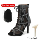 Die Tanzstiefel „Diamond Stage“: Funkelnde Strass-Latein- & Jazzschuhe