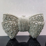 Die Sirenen-Glanz Bogen-Clutch Luxuriöse Abendtasche mit Diamant-Einlagen
