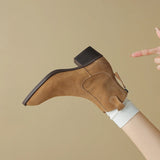 Spitze Cowboystiefel für Damen – Stiefeletten aus echtem Leder