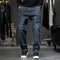 Men's Baggy Streetwear Cargo Jeans | Loose Fit Multi-Pocket Denim Trousers