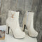 The Apex Buckle: Structural Platform Ankle Boots – Luxury Chunky High-Heel Bootie