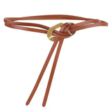Echtleder-Doppelseil-Gürtel für Damen – Dekorative Taillenkette für Kleider & Mäntel