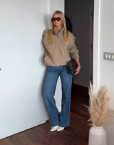 The Urban Suede Edit: Stand-Collar Minimalist Jacket – Chic Short Suede Outerwear