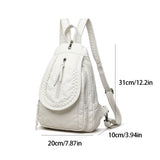 Hochwertiger kleiner Rucksack aus weichem Leder | Damen-Umhängetasche mit mehreren Fächern