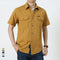 Men’s Summer Short Sleeve Multi-Pocket Tooling Cargo Shirt