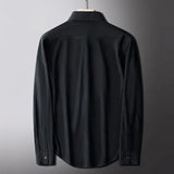 Men's Corduroy Long Sleeve Shirt – Autumn Winter Solid Color Casual Top