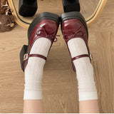 Damen Plateau Mary Jane Schuhe – Dicke High Heel Pumps