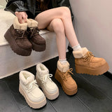 Women’s Chunky Platform Snow Boots – Ultra-Warm Fur-Lined Winter Booties