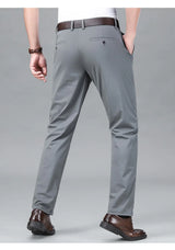 Men’s Ice Silk Business Casual Trousers | Ultra-Thin Quick-Dry Summer Suit Pants