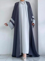 Muslim Women’s 2-Piece Caftan and Inner Dress Set