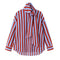 Women's Striped Button-Down Shirt with Bow Tie – Long Sleeve Loose Fit Blouse