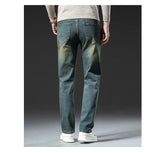 Men's Premium Vintage Jeans | New High-End Elastic Business Casual Denim