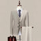 Men's 3-Piece High-End Formal Suit – Slim Fit Solid Color Business Suit