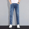 Herren Micro-Elastische Jeans mit geradem Bein – Herbst Winter Business Casual Denim