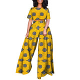 Ankara Print Kurze Bluse und Hose Trainingsanzug, Traditionelle Dashiki Kleidung