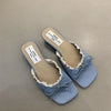 Women's Designer Butterfly-Knot Lace Slippers