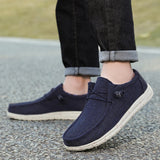 Men's Canvas Casual Shoes – Breathable Slip-On Loafers for Men