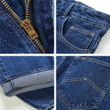 Herren Business Slim Fit Stretch Jeans | Klassische gerade Baumwoll-Denim-Hose