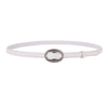 The "Metropolitan" Thin Belt: Soft Genuine Leather Waistband – Available in Gold & Silver Buckles