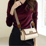 Stone Pattern PU Leather Shoulder Bag | Fashion Mother's Crossbody Bag