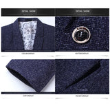 Men's Slim Fit Blazer Jacket – Smart Casual Business Suit Jacket