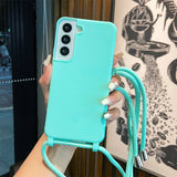 Crossbody Lanyard Soft Case for Samsung Galaxy S26 S25 S24 Ultra S23 FE
