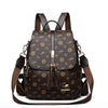 Luxuriöser hochwertiger Damen-Lederrucksack | Designer-Fashion-Drucktasche