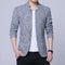 The Seoul Heritage Blazer: Men’s Korean Style Plaid Suit Jacket – Winter Fleece-Lined Thickened Coat