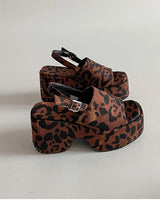 Sommer-Sandalen mit Leopardenmuster für Damen – Plateau-Keilabsatz im Punk-Stil, offene Spitze, hohe Absätze