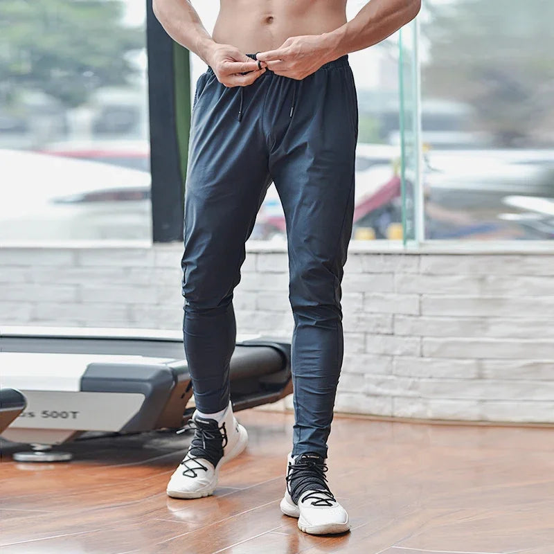 Men’s Ice Silk Quick-Dry Running Trousers