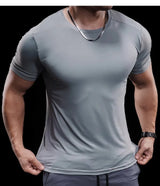 Herren hochelastisches Lauf-T-Shirt | schnelltrocknendes Fitness-Trainingsoberteil