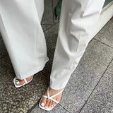 Elegante Clip-Toe Hausschuhe für Damen – Modische Slide-Schuhe, Damen High Heel Sommersandalen