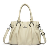 Women’s Genuine Soft Leather Tote Bag – Luxury Large Capacity Handbag