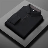 Herren Langarm-Poloshirt – Business Casual Uni-Oberteil