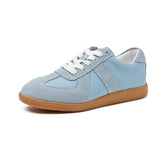 Women’s Genuine Leather Moral Training Shoes – Retro German Army Trainers