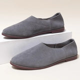 Damen Ballerinas aus echtem Leder – Elegante spitz zulaufende Loafer