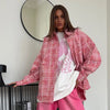The Coastal Plaid Collection: Contrast Color Long Sleeve Shirt