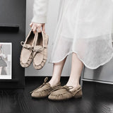 Damen Loafers aus echtem Leder – Flache Mokassins im britischen Stil