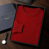 Herren-Rundhalspullover aus 100 % reinem Kaschmir – Herbst/Winter Verdickter Rundhalspullover