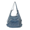 The Indigo-Edge Silhouette Trendy Denim Shoulder Bag