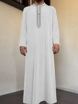 Herren Arabische Jubba Thobe | Dubai Kaftan Saudi-Arabien Stil Abaya Robe